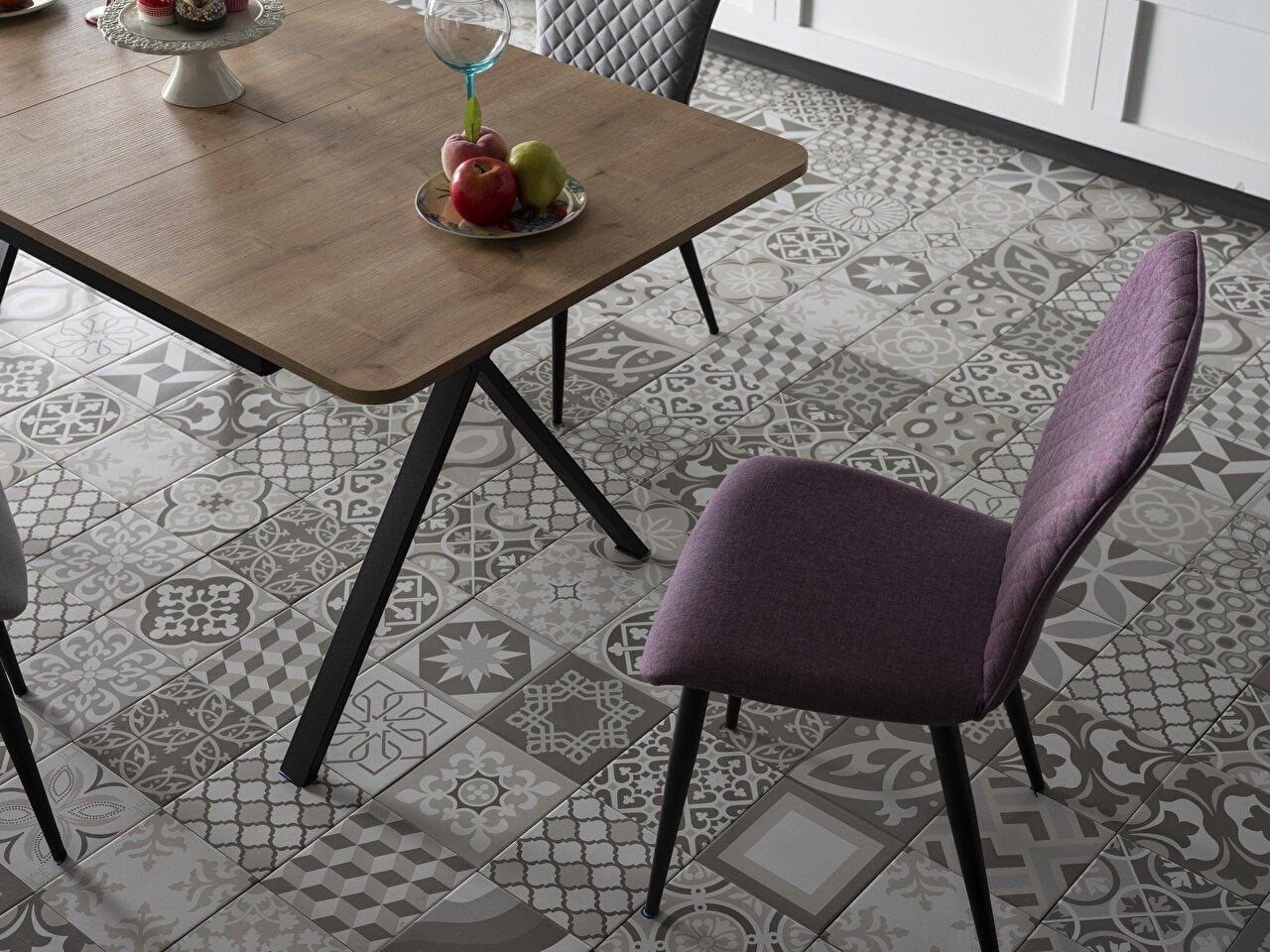 Кухонный столовый гарнитур Clark из ореха (раскладной)