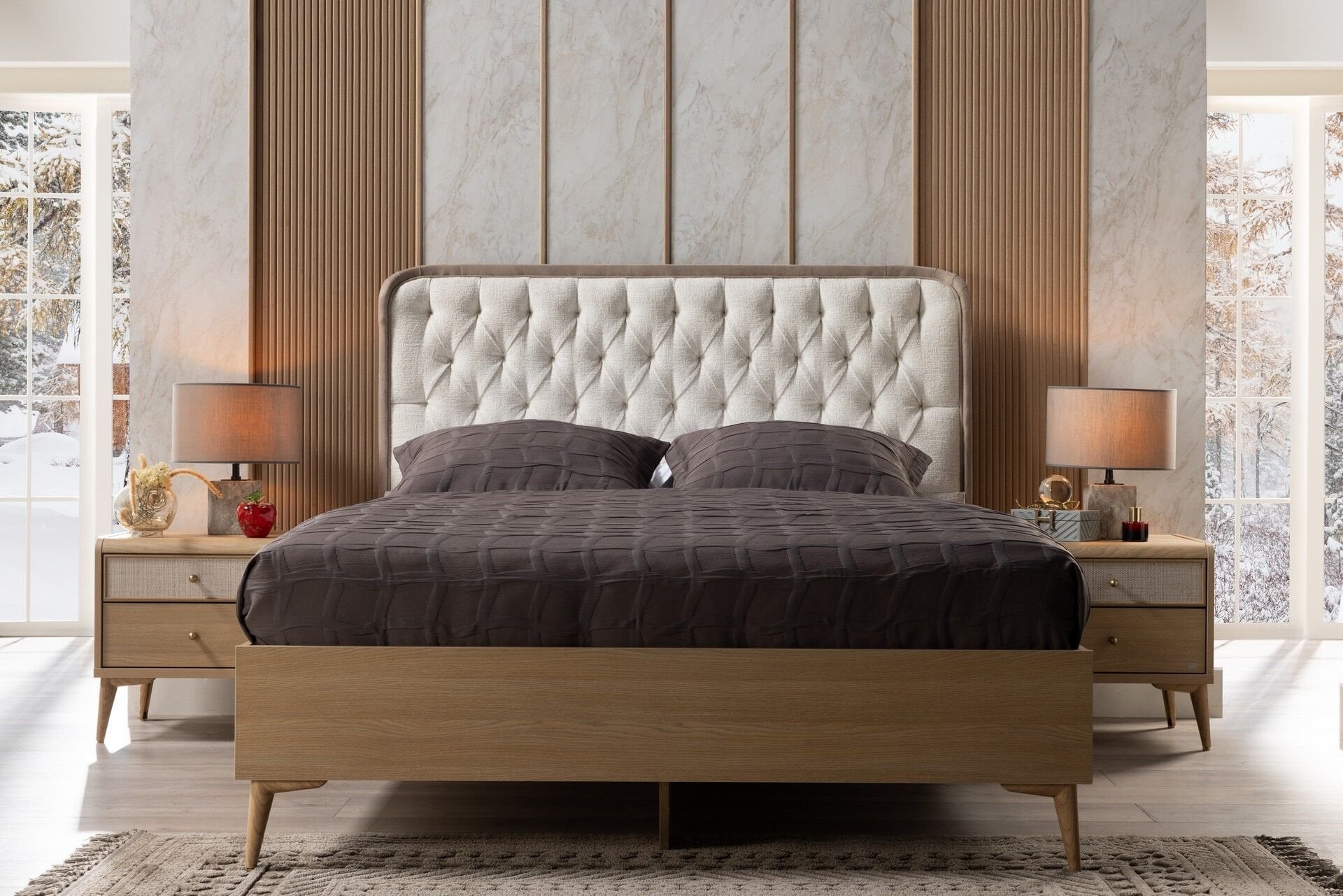 Изголовье Mitra Beige - Vell Mink