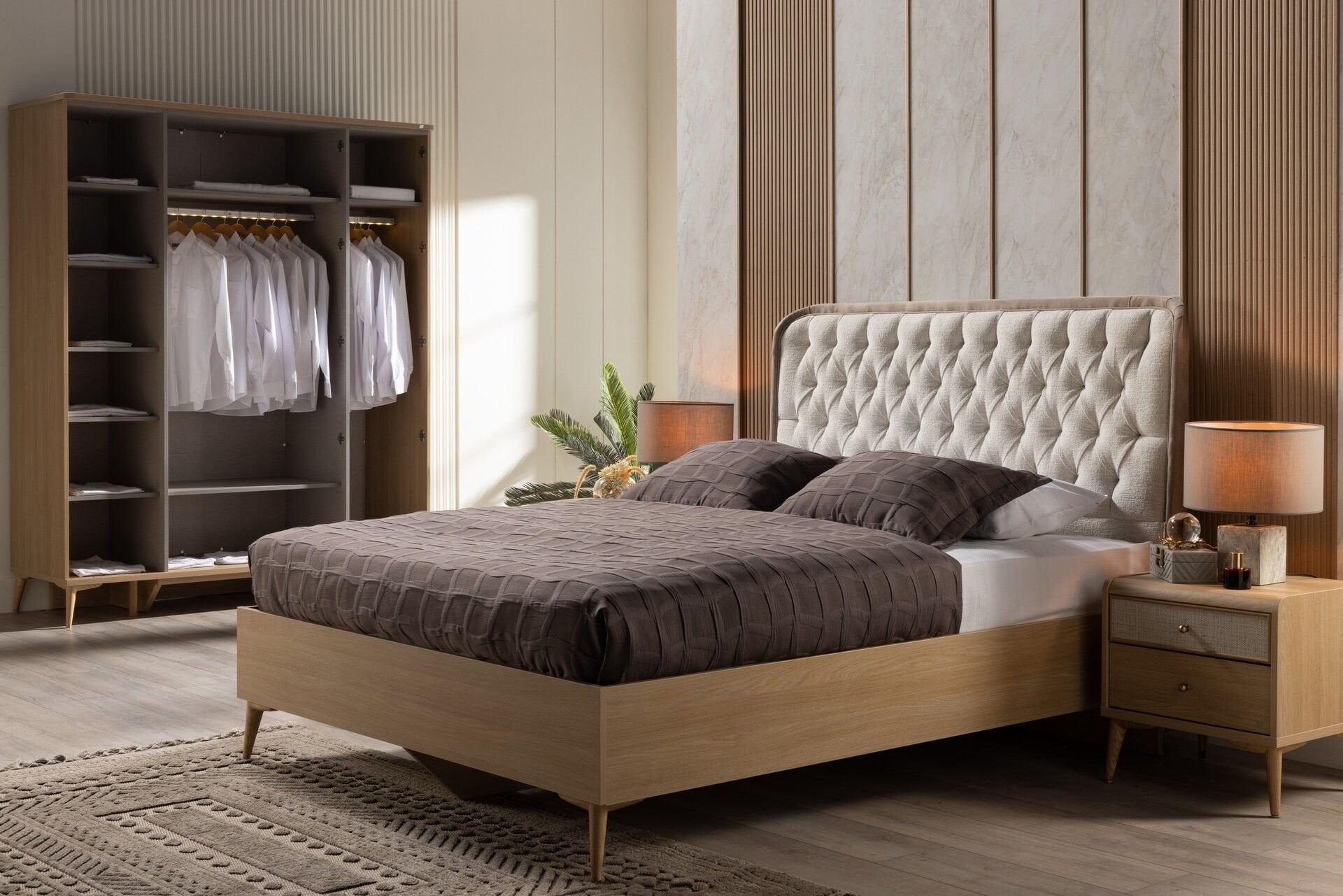 Изголовье Mitra Beige - Vell Mink
