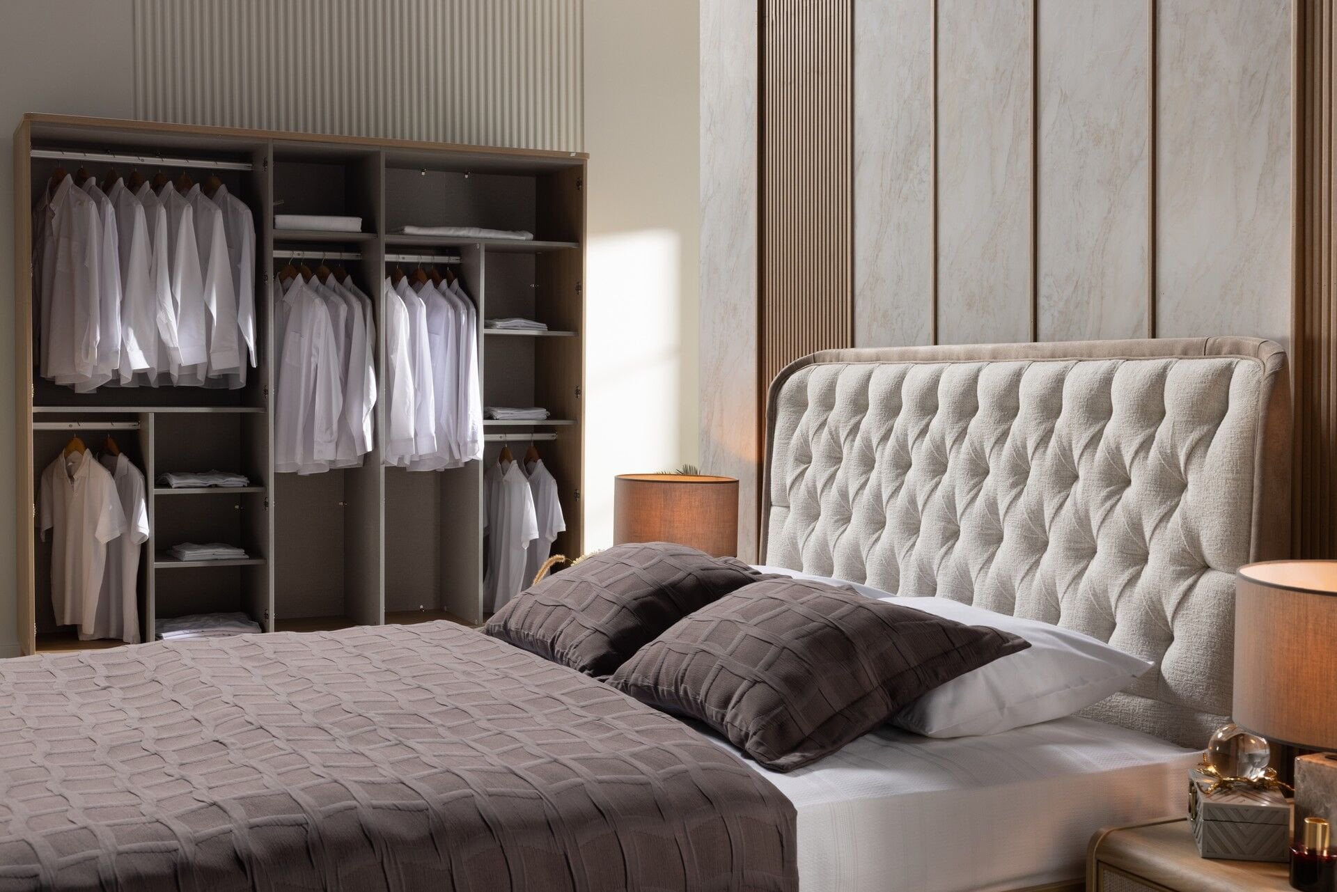 Изголовье Mitra Beige - Vell Mink