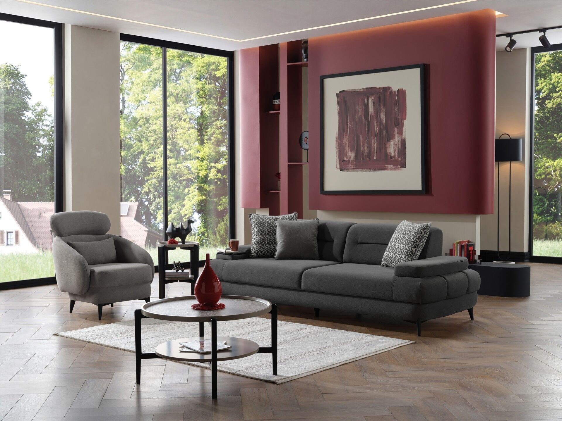 Диван-кровать Tetra (мягкая мебель с механизмом спинки)